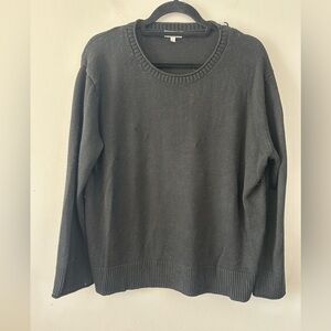 Ella Moss Black Crew Neck Sweater